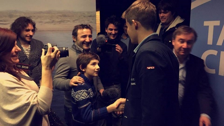 Daniel Dardha, Magnus Carlsen